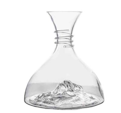 China Modern customizable creative fashion crystal glass high-end large capacity decanter for red wine separation and quick decanting for sale