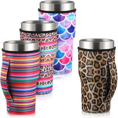 China Trend Viable Reusable Knitted Knitted Anti-scalding Heat Insulation Coffee Mug Cover Thermos Mug Cover for sale