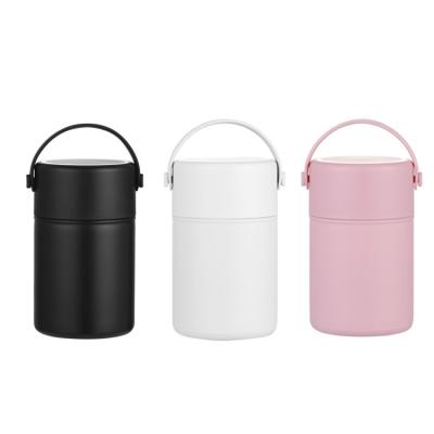 China Keep Warm Lid Can Stand To Administer Stainless Steel Food Insulation Portable Stew Pot For Travel Lunch Box for sale