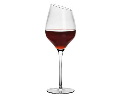 China New classic/postmodern manufacturers Wine glass wholesale and retail Burgundy bevel red wine glass creative crystal champagne glass with custom logo for sale