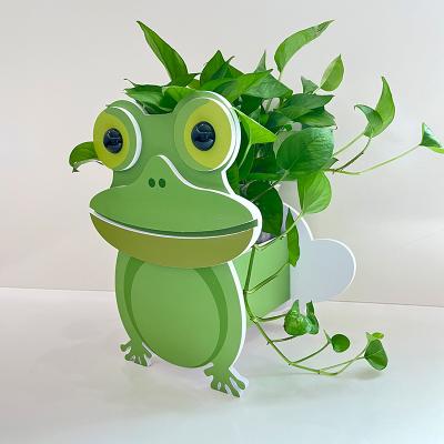 China Creative Cute Animal Flower Pots Art Vases Home Decor Bulk Cartoon Flower Pots For Office And Home for sale