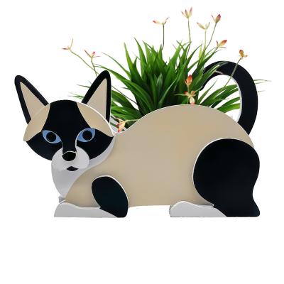 China Country Cactus Flower Pot Balcony Flower Pot Holder Cat FlowerPot Funny Suitable for Home and Office for sale