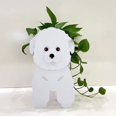 China Waterproof and anti-corrosion customizable plastic outdoor indoor cute cartoon planter material environmental protection animal flower pot for sale