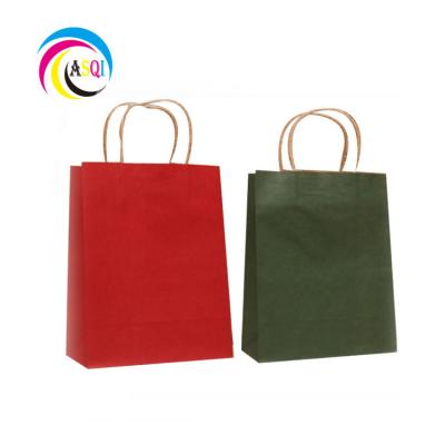 China Wholesale Recyclable Cheap Disposable Full Colors Flat Bottom Kraft Paper Bag With Your Own Logo Or Not for sale