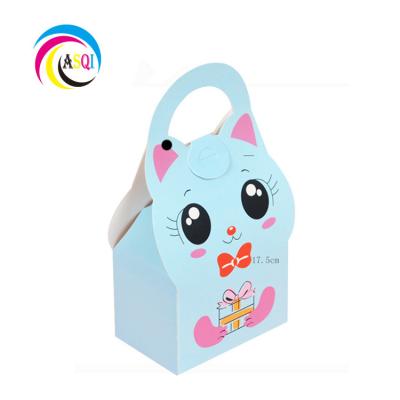 China YI Blue Recyclable Gift Bag And Printing Box With You Factory Luxury Paper With Cat Design Custom Offset Full Smart 4819600000 Recyclable Accept for sale