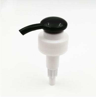 China Non Puddle Lotion Pump Black Head With 28/400 Ribbed Closure Ribbed Closure Hand Lotion Pump Dispenser Pumps for sale