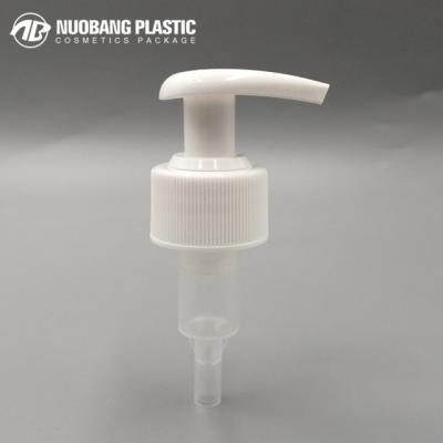 China Non Spill 28 410 White Color Outside Left Right Spring Switch Lotion Pump For Plastic Bottle PP Lotion Pumps for sale