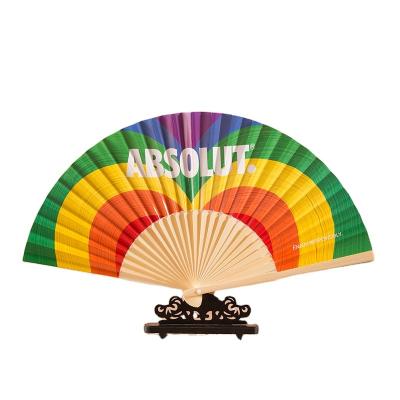 China Europe Customized Japanese Style Single Sided Paper Fan Folding Fan Bamboo Fan Excellent Quality for sale