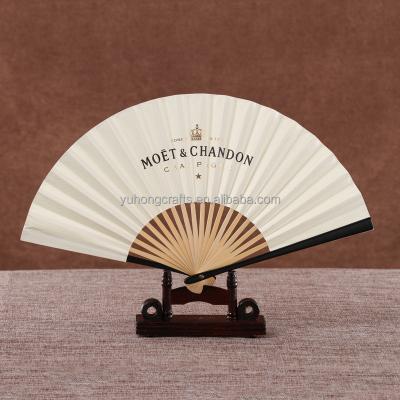 China China Customized Single Side Bamboo Single Side Paper Hand Fan for sale