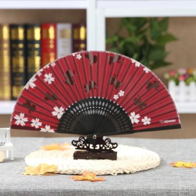 China Europe Customize Bamboo Folding Fan With Personal Logo for sale