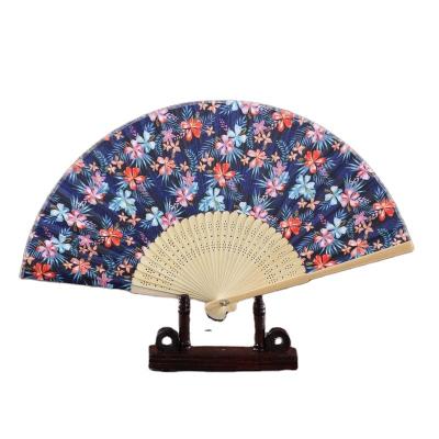 China Europe wholesale and cheap fabric folding fan for sale