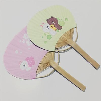 China Europe Traditional Japanese Fans Paper Round Fan For Cooling for sale