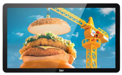 China 43'' QSR Digital Menu Boards Android Ultra Brightness Touch Multiple Screens en venta