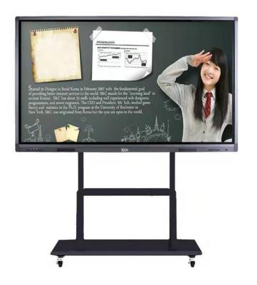 China 75'' OPS Anti-glare Glass  All-in-One Video Education Display True 10 point  Multi-Touch Educate Interactive Whiteboard for sale