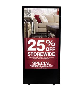 China 49 inch outdoor digital signage battery kiosk zu verkaufen