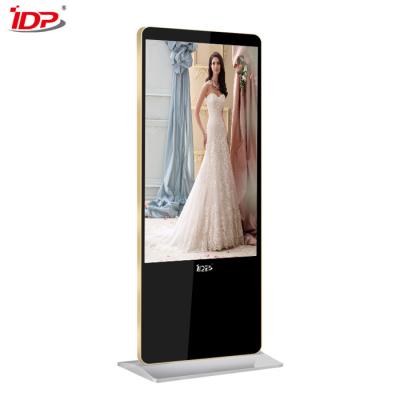 China FCC AC110V Vloer Bevindende Kiosk UHD 43 Duim Digitale Signage voor Restaurant Te koop