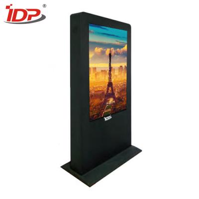 China Anti-weerspiegelende glas Openlucht Digitale Signage PCAP UHD Touch screen Reclamevertoning Te koop