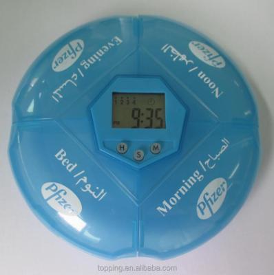 China Smart Timer Switch Pill Box with Timer and Medication Reminder Alarm Timer for sale