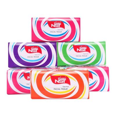 China Customizable Soft Tissue NST Brand 13.5gsm Facial Tissue Paper 18*19cm Size For Business Family 200sheets/bag for sale