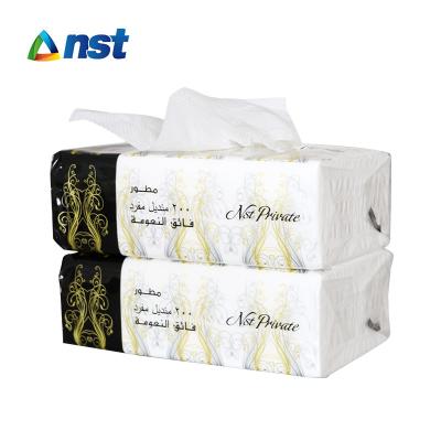 China Soft Facial Tissue NST Bundle Soft White Facial Tissue Paper for sale