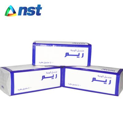 China Soft And Comfortable Qatar Brands 200 Sheets Blotter Facial Tissue for sale