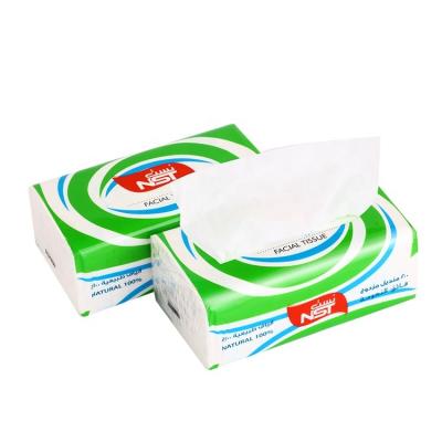 China Office Home Hotel Application Soft Comfortable Cheap Disposable Tissue 2ply Facial Paper for sale