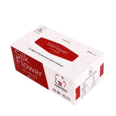 China 2ply 250 Sheets OEM Box Facial Tissue Box Soft Comfortable High Quality Virgin Wooden Tissue for sale