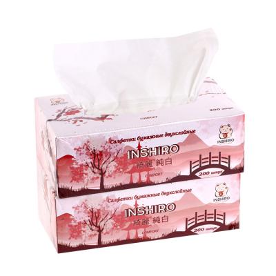 China Soft Comfortable Popular High Quality Super Soft Sanitary Facial Tissue Box Tissue Paper for sale