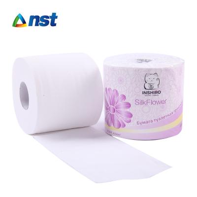 China Soft Comfortable Custom Colored Toilet Paper Fabric Bathroom Tissue Paper Roll for sale