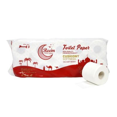 China China Custom 400 Point Soft Comfortable Embossing Toilet Paper Soft Touch Toilet Paper Manufacturer Eco-Friendly Sheet Rolls for sale