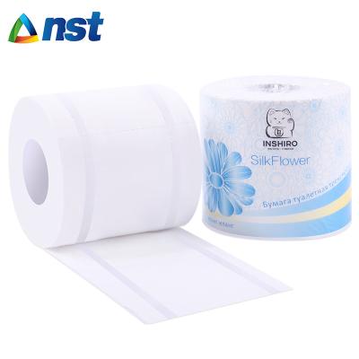 China Soft Comfortable Side Embossing Virgin Pulp Toilet Paper Tissue Rolls for sale