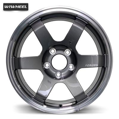 China Aluminum Alloy 6061 T6 Forged Wheel Aluminum Alloy Wheels Rims TE37 Wheel for sale