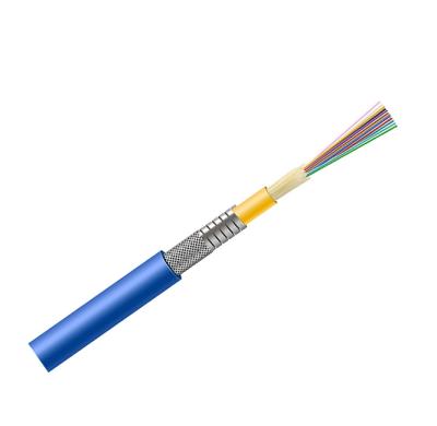 China FTTX MPO/MTP 12 Core Armored Trunk Cable MPO Multimode Fiber Optic Patch Cord, Dual Armored Fiber Optic Armored Cable for MPO for sale