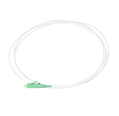 China FTTX LC APC (OFNR) 0.9mm Single Mode OS2 PVC Fiber Optic Pigtail Simplex 1m(3ft) for sale