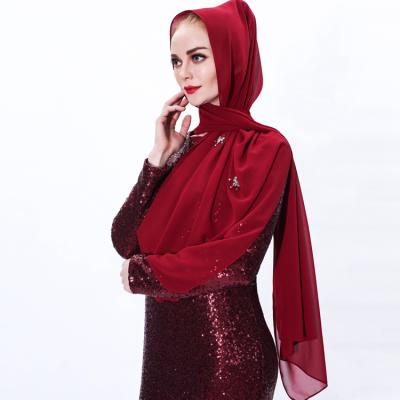 China Daily Casual Formal Hot Selling 25 Different Colors In Stock Veils And Hijabs Middle East Support Adult Women Muslim Muslim Hijab for sale