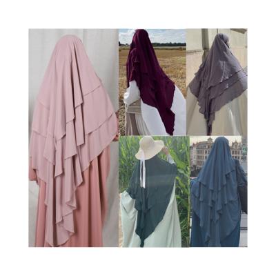 China Polyester Welcome To Inquiry Price Equipment Khimar Handscarf Islamic Muslim Prayer Clothing Headscarf for sale