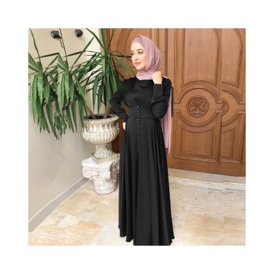 China Dubai India Satin Kaftan High Quality Hot Sale Muslim Fashion Maxi Dress Islamic Turkey Abaya Full Sleeve for sale