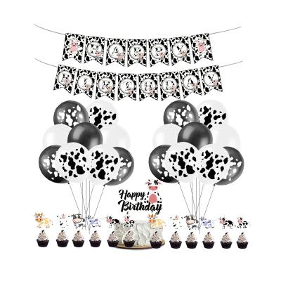 China smlhparty decorations beauty birthday cow party decorations scare printing balloons birthday decorations for farm theme birthday decorations for sale