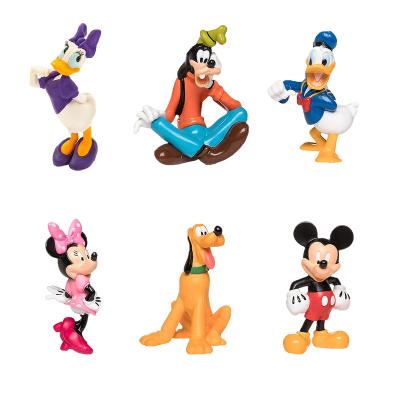 China smlhparty Figures Mickey Birthday Cake Decorations Toy Cake Toppers 6PCS Mickey Cake Toppers Cartoon Mickey Minnie Mouse Figures for sale