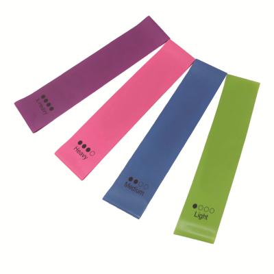 China Wholesale Custom Latex Color Body Fit Exercise Loop Mini Yoga Workout Booty Home Fitness Booty Bands Hip Resistance Bands With Logo for sale