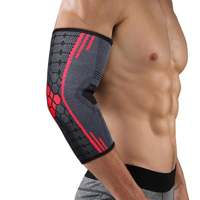 China Cloudfit Gym Breathable Elastic Sports Elbow Protective Pad Sweat Sports Basketball Arm Sleeve Elbow Brace Support for sale