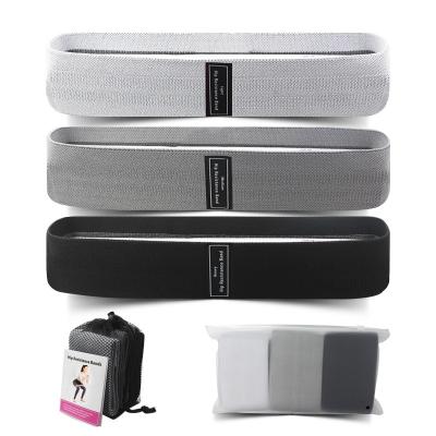 China Bodybuilding Cotton Hip Circle Loop Anti-Slip Band Set Of 3 Sets Of Resistance Training Band for sale