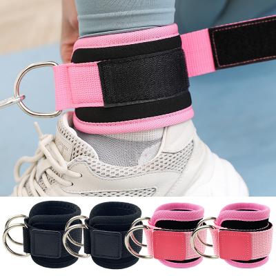 China Durable Custom Fitness Weightlifting Strap Cuff Ankle Support Ankle Straps Wholesale Ankle Support Strap for sale