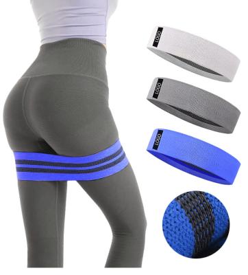 China Blue Bands Widerstandsbander Bandas de resistencia Anti Slip Fabric Resistance Bands Bodybuilding For Women Butt And Legs for sale