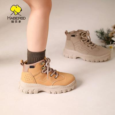 China Autumn And Winter Children's Leather Shoes Boots Zipper Baby British Style Martin Boots Waterproof for sale