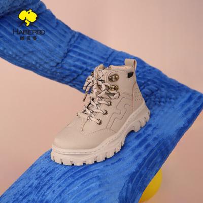 China Girls Waterproof Boys Boots Autumn Kids Outdoor Casual Warm Shoes Child Non-slip Martin Boots for sale