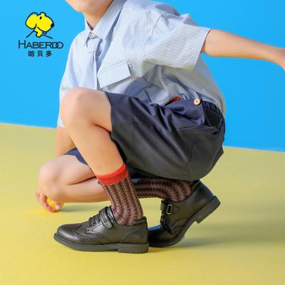 China Brogues Classic Black School Flat Shoes For Boys And Girls Children's Casual Shoes for sale