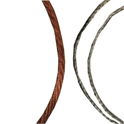 China Power Round Shape Copper Braid Wires With Good Conductivity for sale