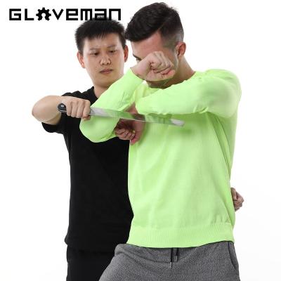 China Good Quality Anti Shear Normal Thin Slash Proof Uhmwpe HPPE Solid Color Police Personal Protective Attack Around Neck T-shirt for sale