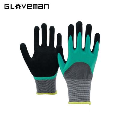 China Anti-smash GLOVEMAN Grip Factory Cute Printing Boys Girls Outdoor Children Hand Protective Children Nitrile Gardening Gloves for sale